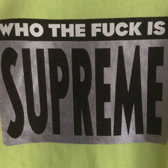 NEW SUPREME LIME GREEN T SHIRT MEN MEDIUM NEON TEE - Picture 5 of 5